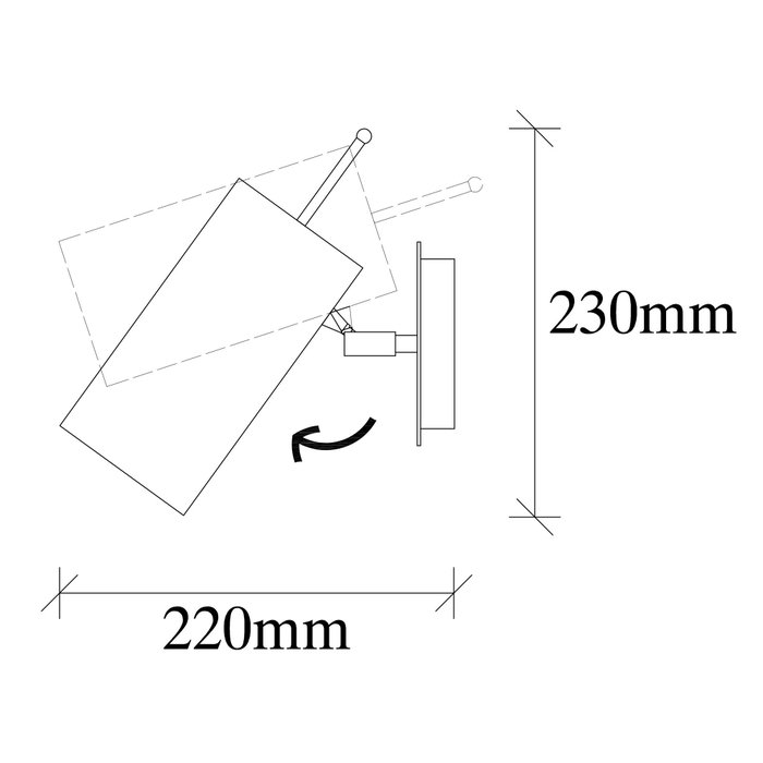 Opviq Lámpara de Pared 6381 Moderna Nórdica E27 Negro y Níquel